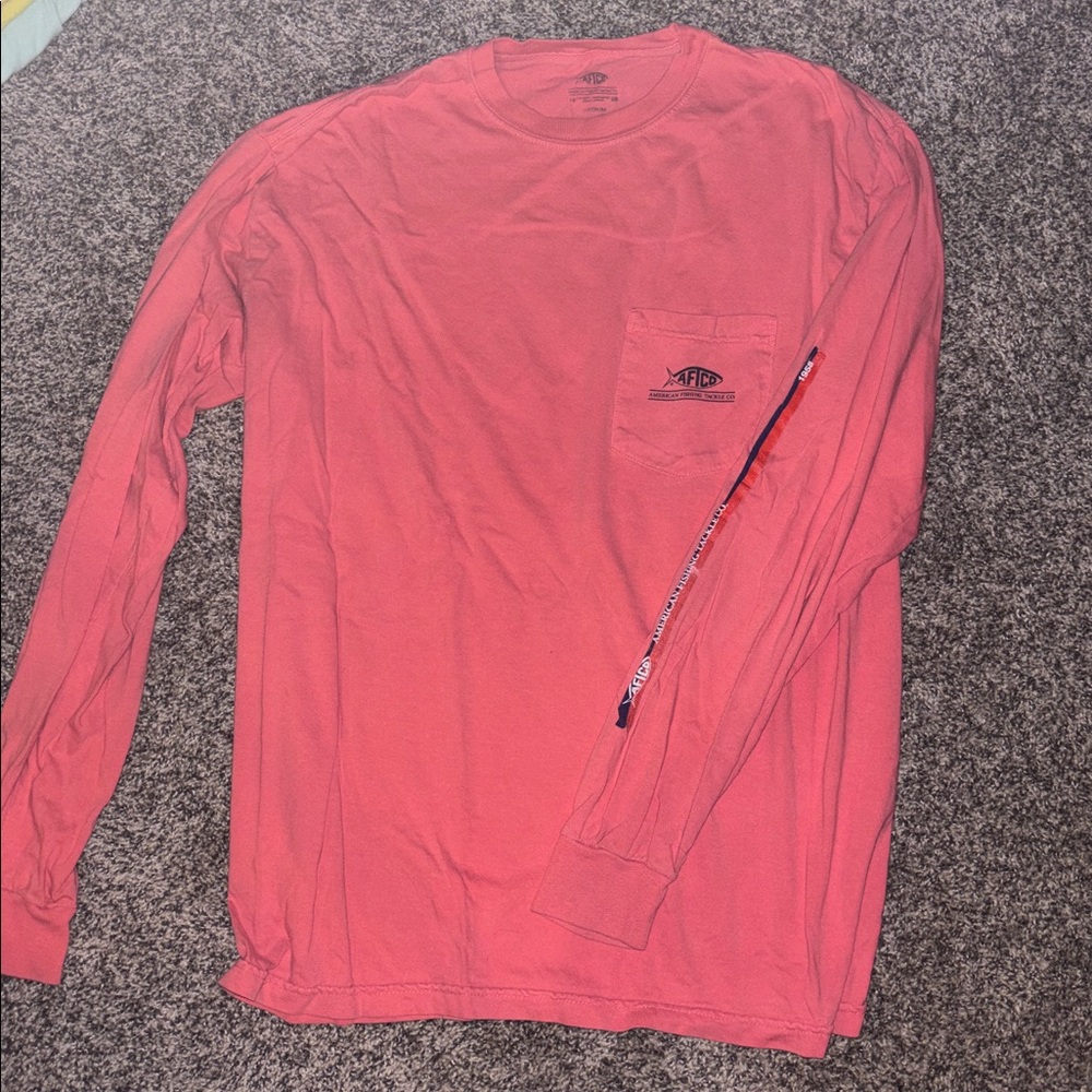 AFTCO Coral Long Sleeve Tee